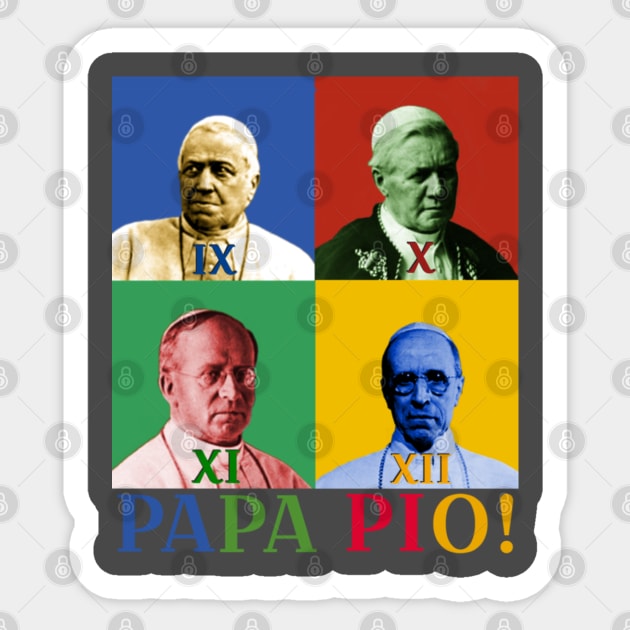 PAPA PIO! Sticker by SenecaReads